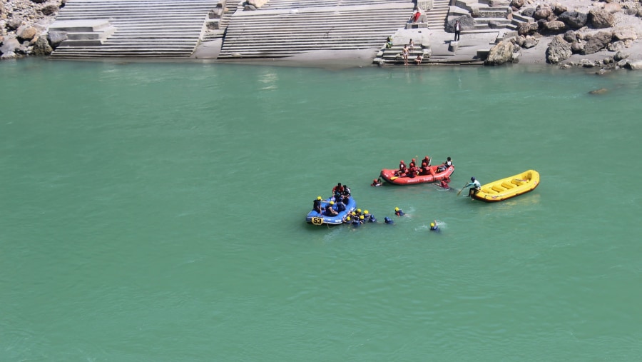 River rafting at Rishikesh