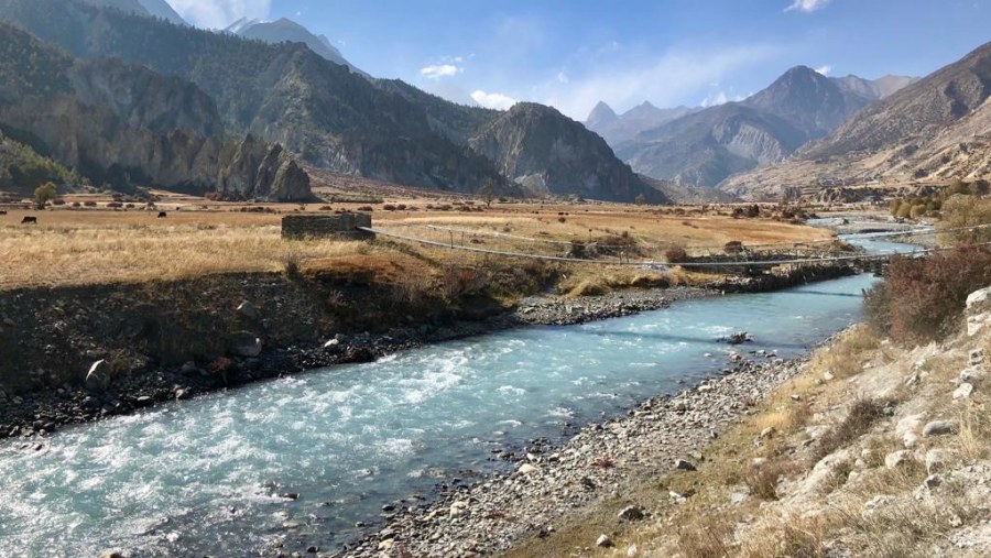 Scenic water flows