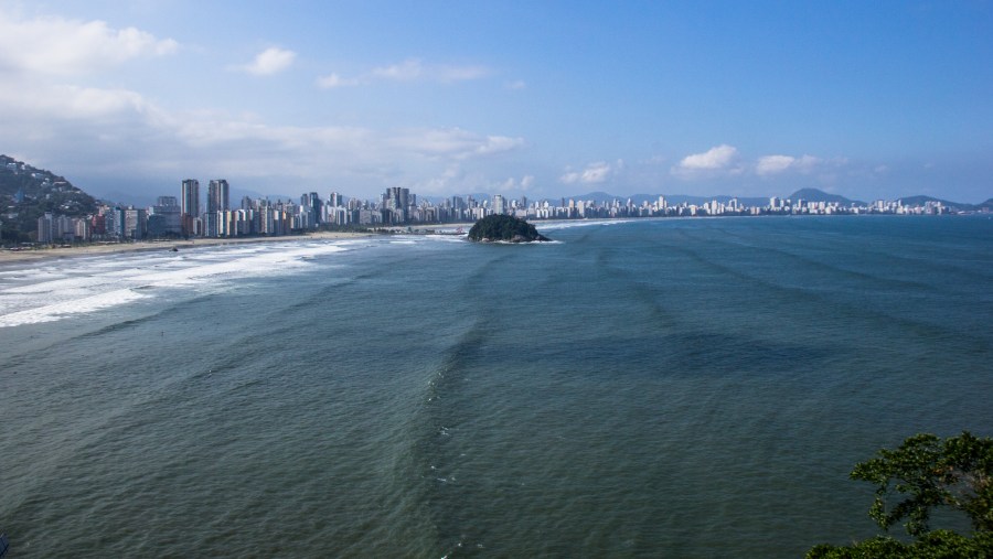 Guarujá Beach in Brazil