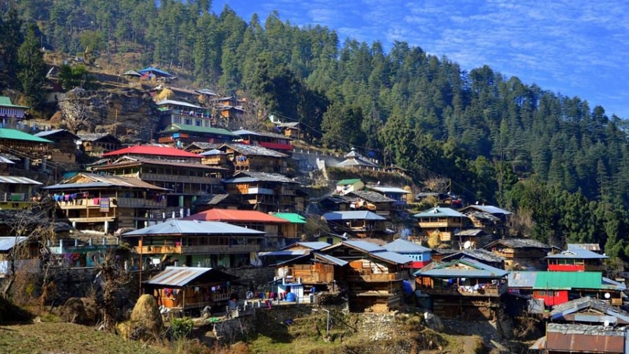 Houses on Hill in Dehradun