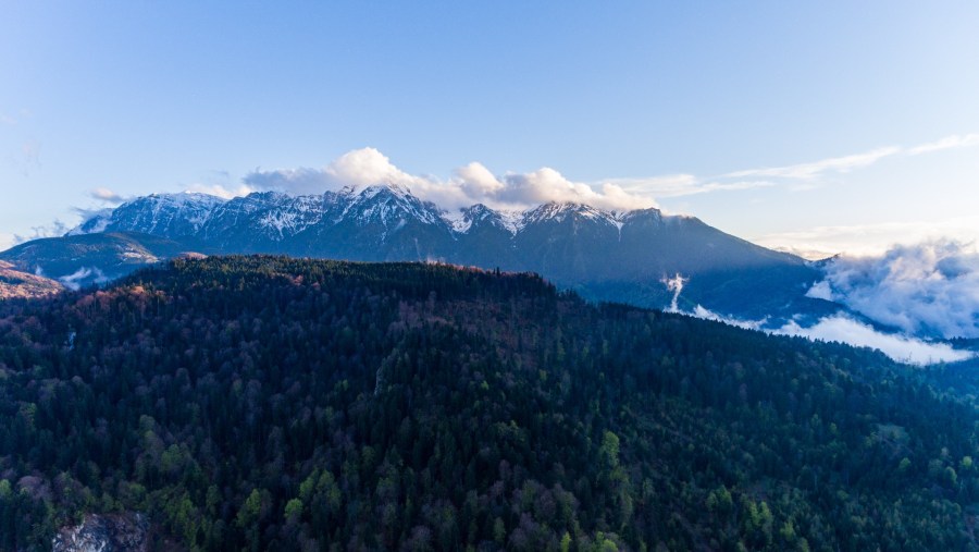 Snow Capped Romanian Alps