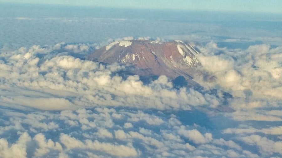 Aerial View of Kilimanjaro