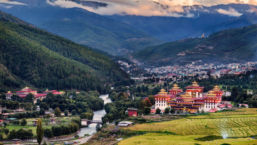 Witness the Beautiful Landscape from the Hills in Thimpu