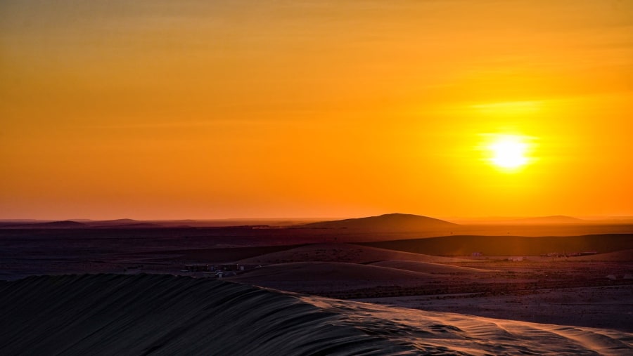 Sunset View in Doha Desert