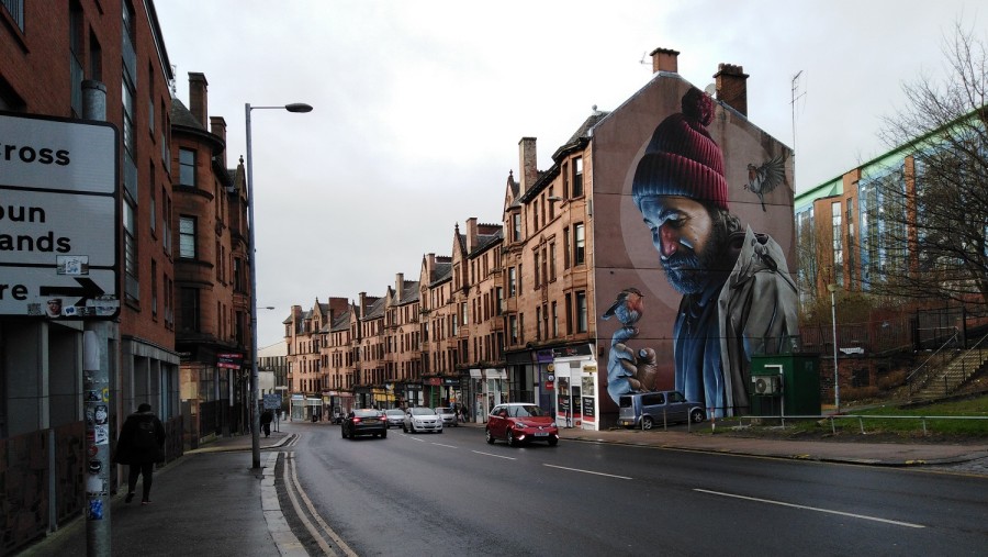 Enjoy looking at the murals in the Buchanan Street