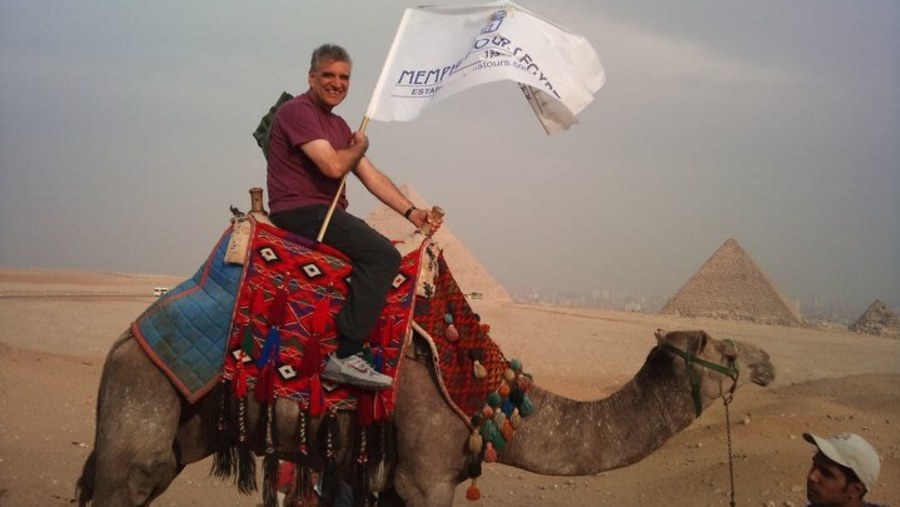 camel ride at Giza Pyramids