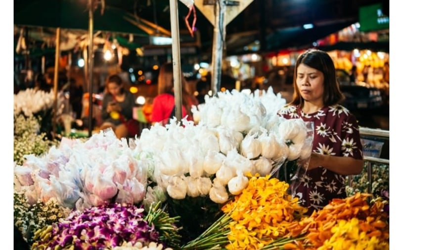 Flower Market in Bangkok