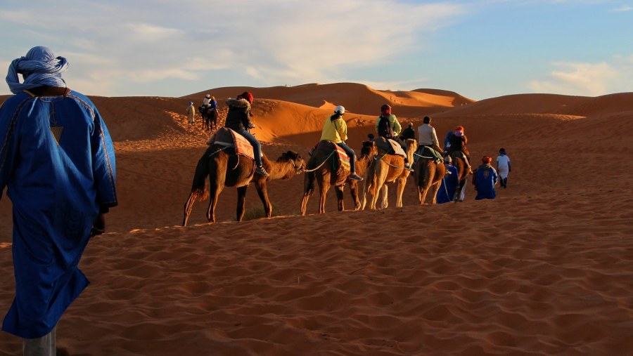 Camel Ride in the Desert