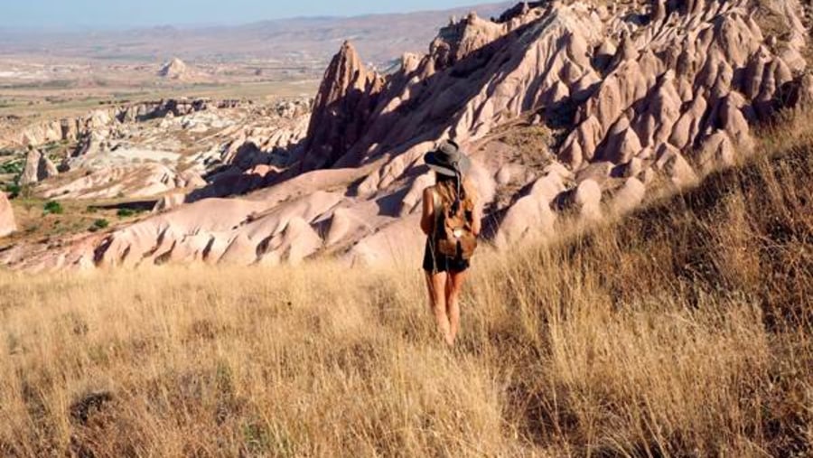Hike though Cappadocian valleys