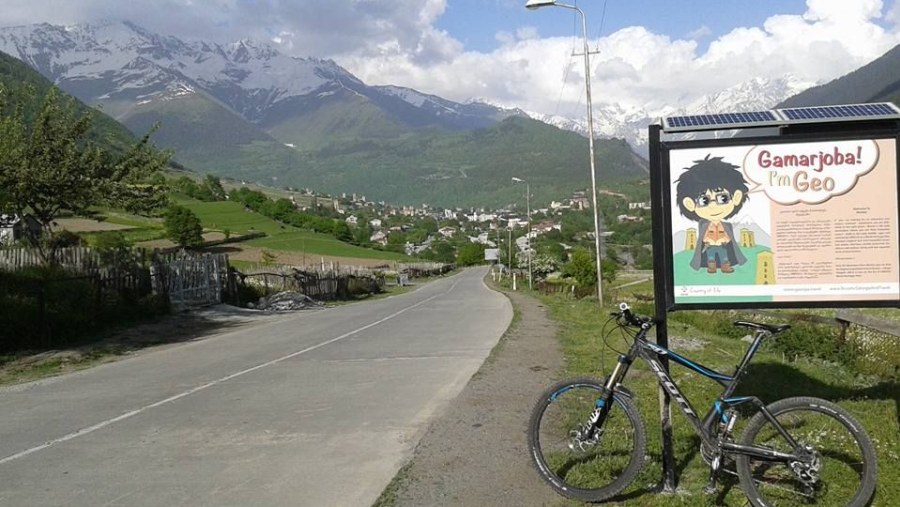 Cycling amidst Svaneti countryside