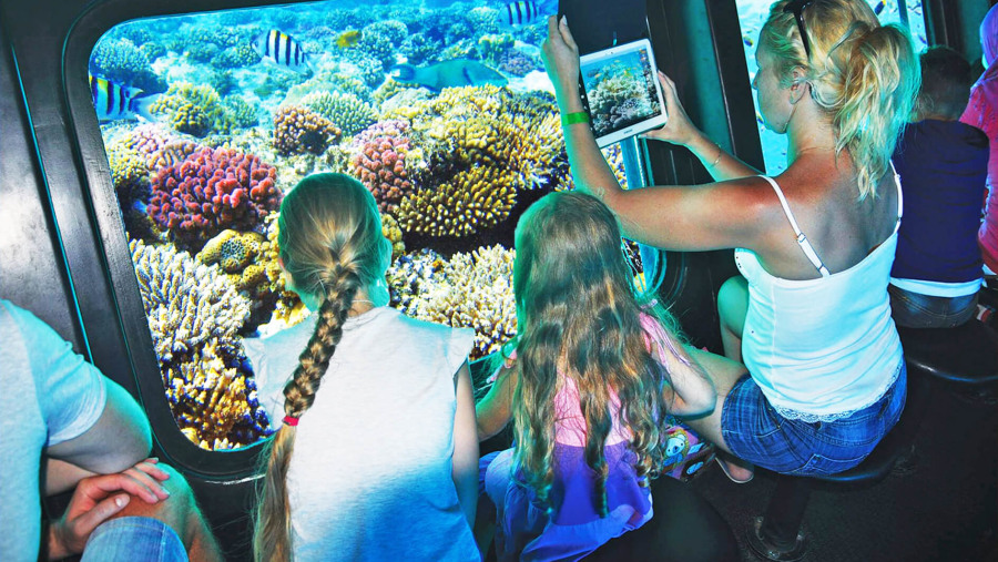 Coral reefs under the Submarine