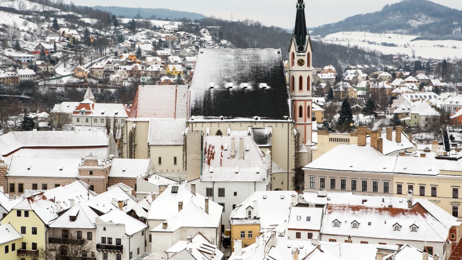 View of ?eský Krumlov city