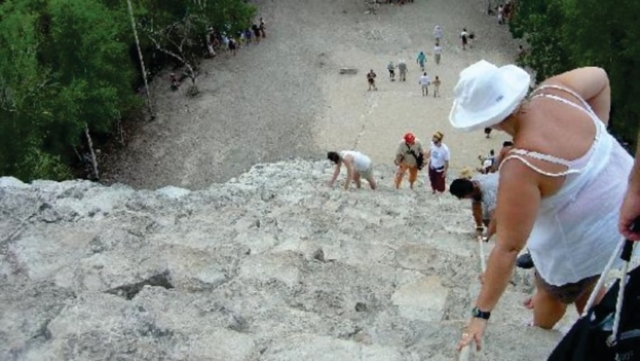 Climb the Nohoch Mul Pyramid