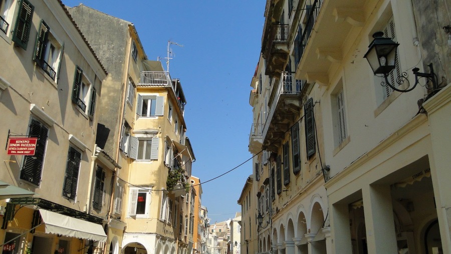 Corfu town