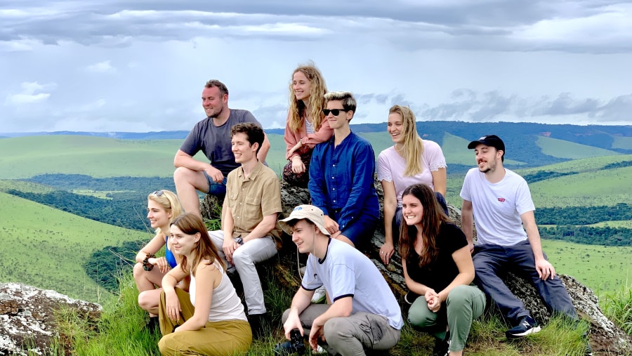 Travellers at the Lesio-Louna Wildlife Reserve