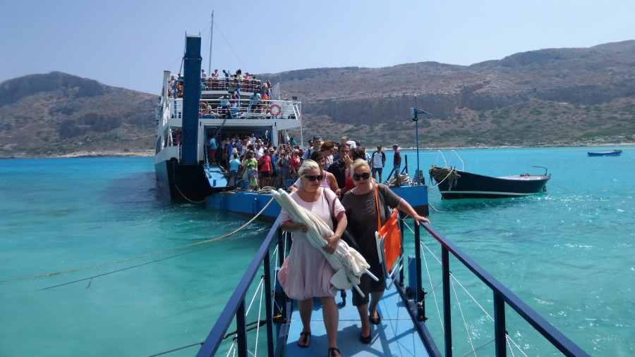 Ferry to Balos Lake