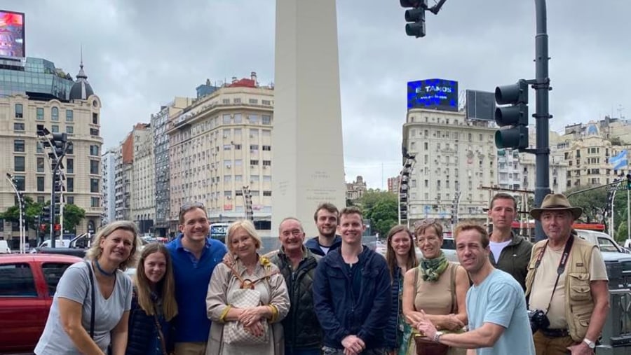 Tourists enjoying the tour