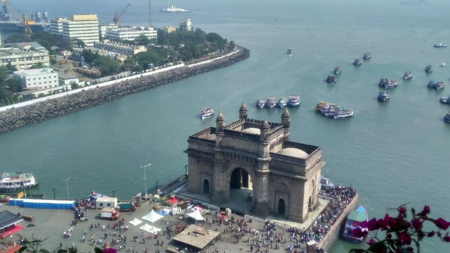 Aerial View of Gateway Of India
