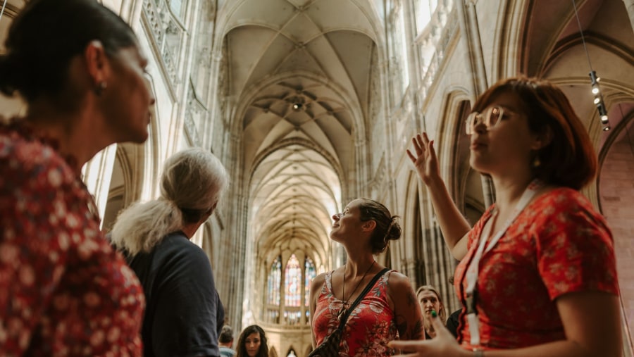 Inside of the St. Vitus Cathedral