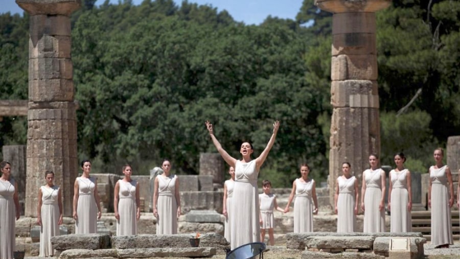 Explore the Temple of Hera in Olympia