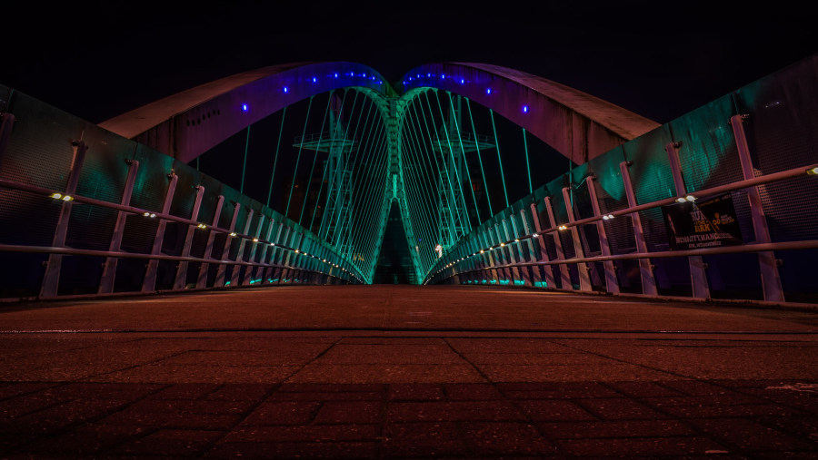 Manchester at night