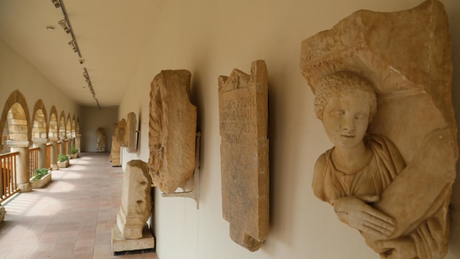 Uncovered Artefactsat Apollonia Museum