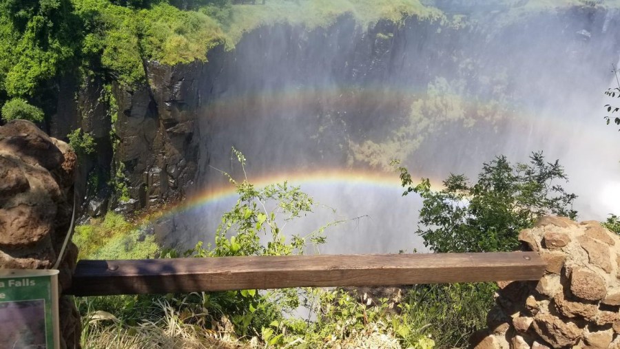 Rainbow at Victoria Falls