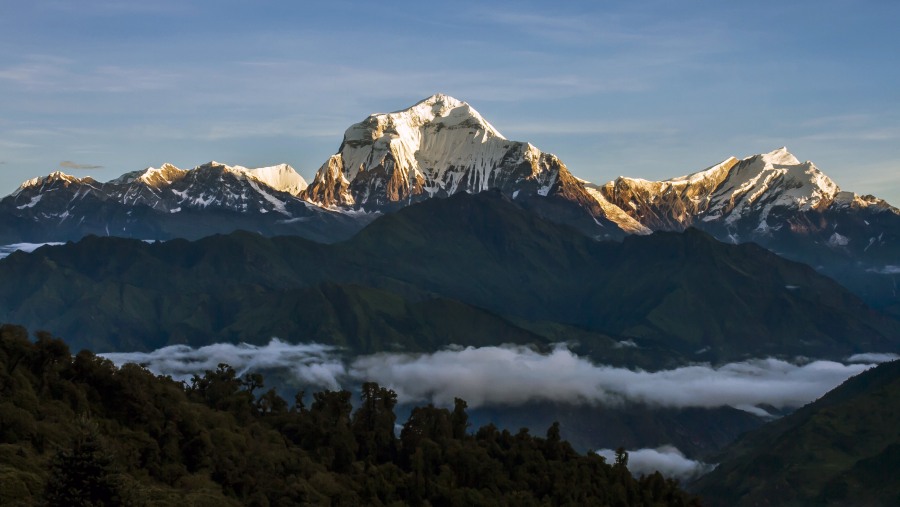 VIew of Dhaulagiri from Ghorepani