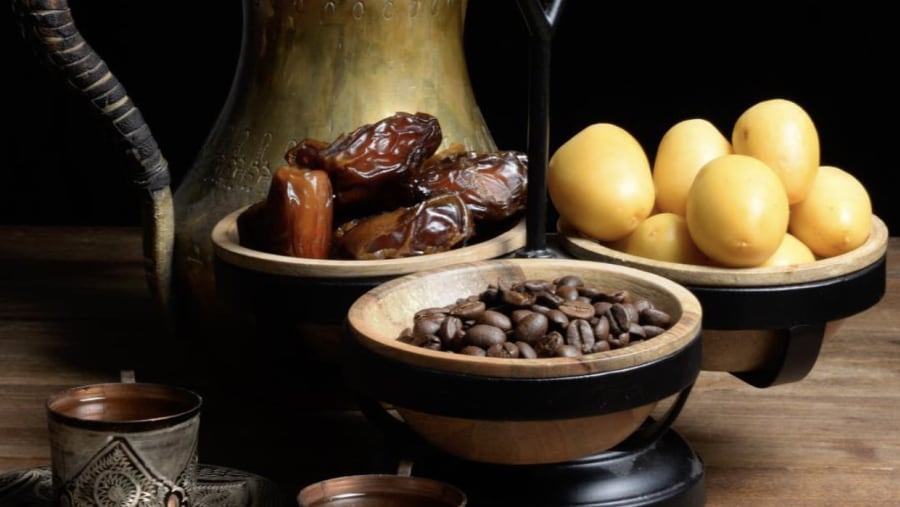 Arabic coffee and dates