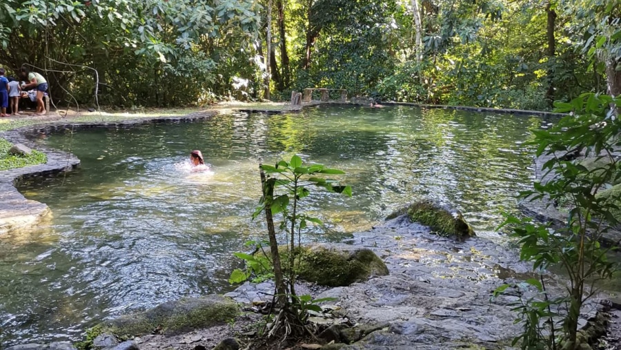 Enjoy swimming at the waterfalls of El Macho