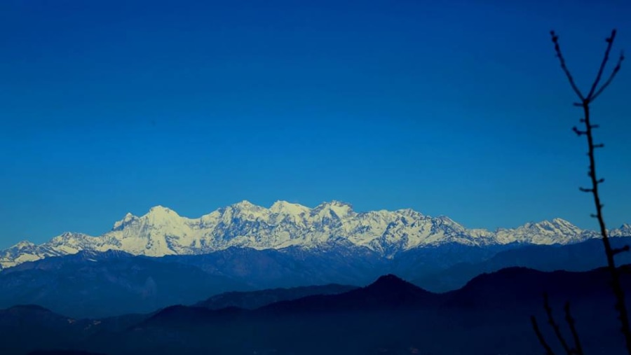 Northern Himalayan Range from Champadevi hill