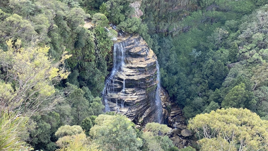 A Waterfall in Blue Mountains