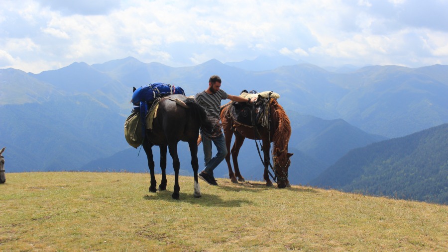 Horse riding in Tusheti