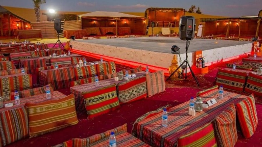 Dinner in Dubai Desert