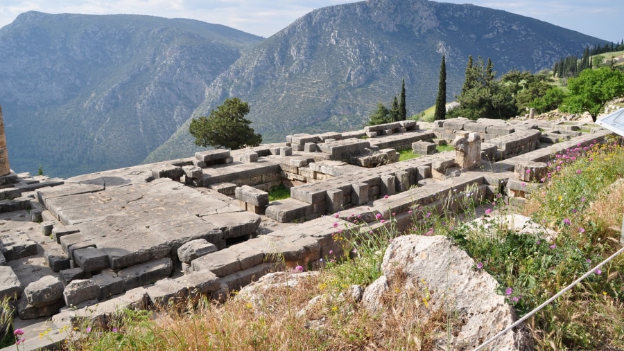 Visit the Temple of Apollo in Delphi