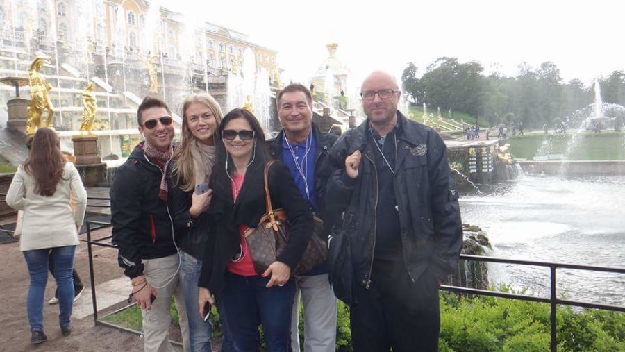 Big Palace And Cascade In Peterhof