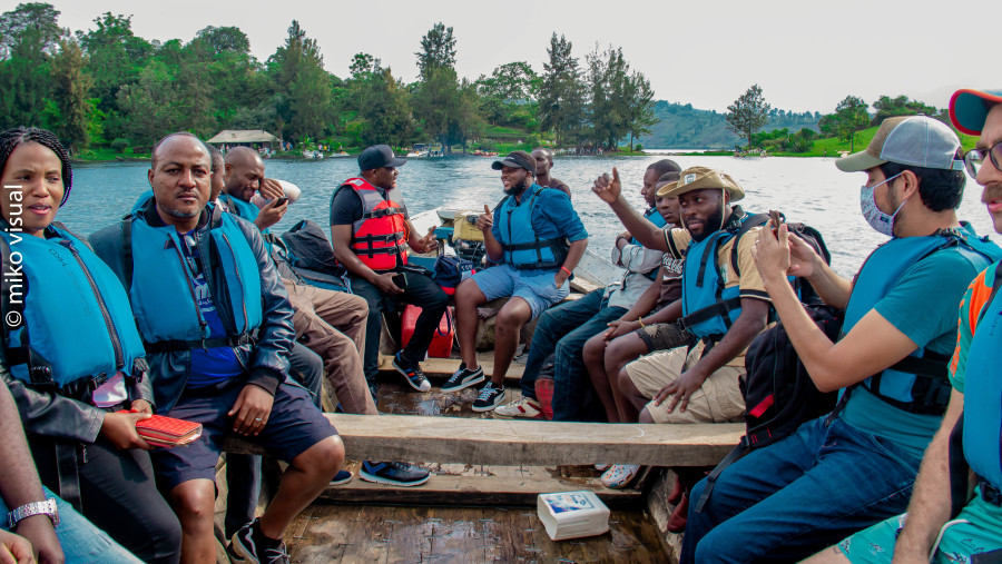 Boat Ride in Tchegera Island, Republic of Congo