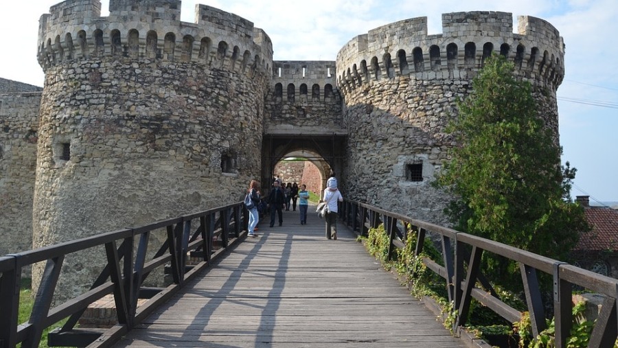 Kalemegdan Park In Belgrade, Serbia