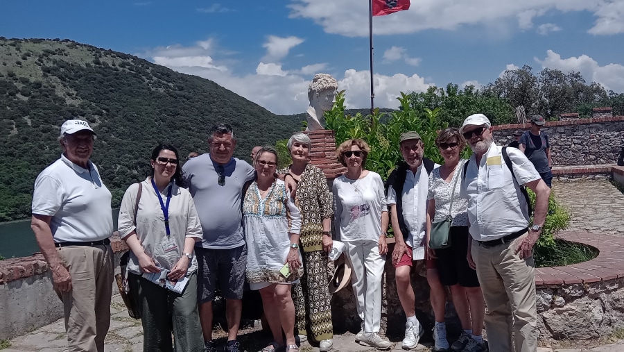 Travellers at the Butrint National Archaeological Park