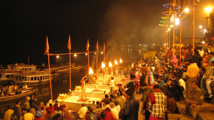 The evening Ganga aarti
