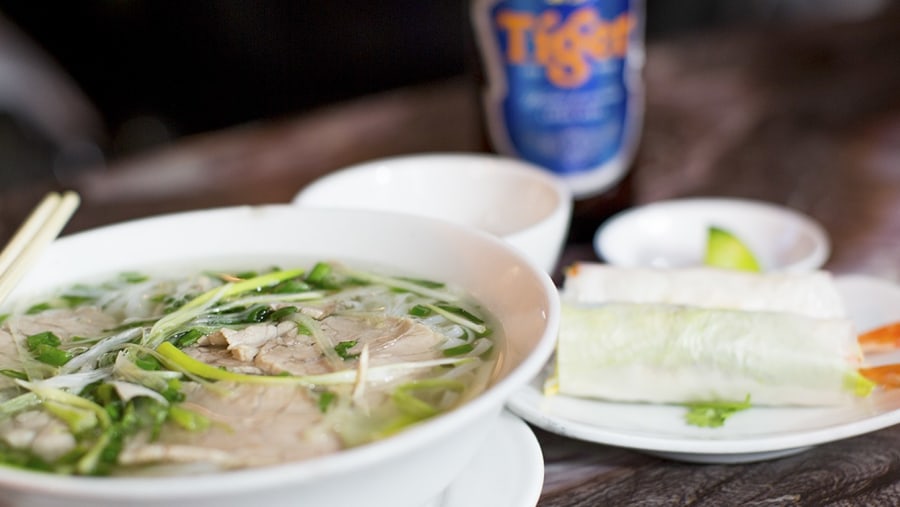 Try the local food of Hanoi