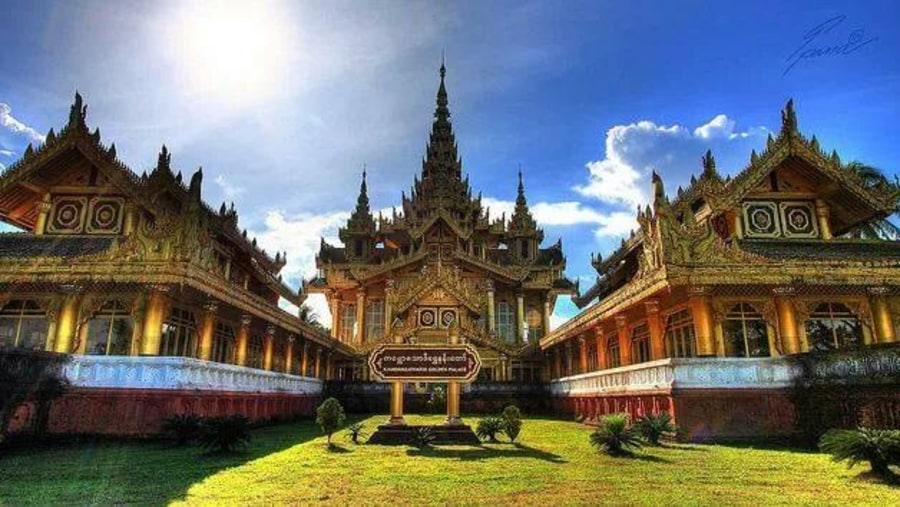 Kanbawzathadi Palace In Bago, Myanmar