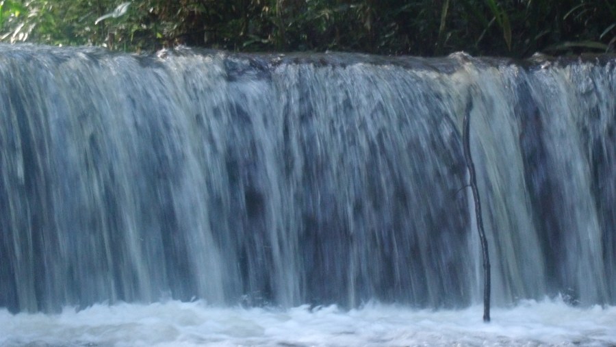Waterfall in the jungle.