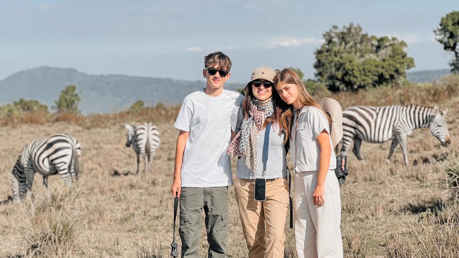 Explore the Ngorongoro Crater's edge on a walking safari.