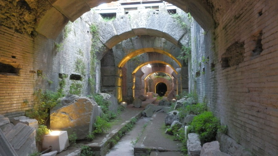 Tunnels Under Amphitheatre Of Santa Maria Capua Vetere, Italy
