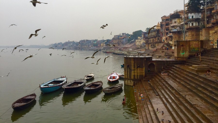 A View of Varanasi Ghats