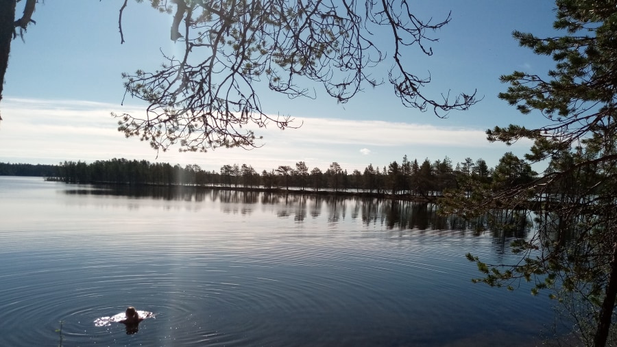 Lake in Posio, Finland
