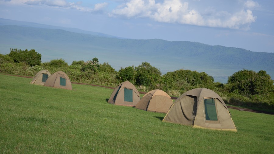 Tents At Simba Campsite At Ngorongoro Crater