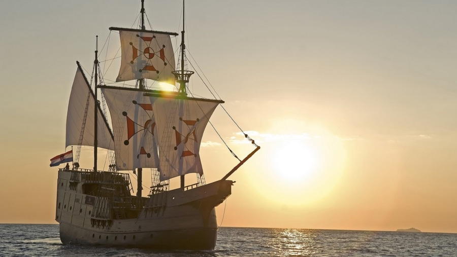 Sunset view from Karaka Ship