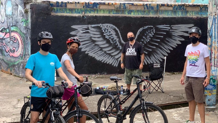 Biking in São Paulo, Brazil